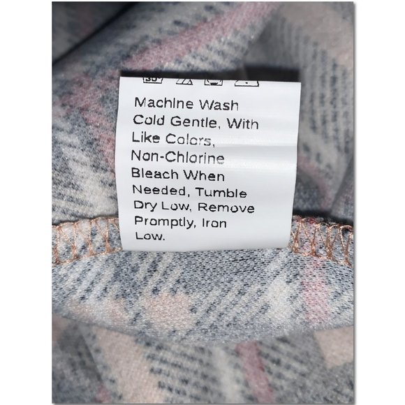 Shein Plaid Dress Size Large Cream and Black Plaid Minidress EUC - Picture 8 of 8